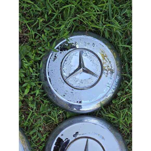 Mercedes Chrome Hubcaps 190 sl 300 sl Gullwing Ponton w111 w113 Pagoda w100 - Picture 4 of 12